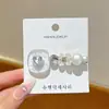 Pasador de Flor con Perlas y Pedrería Estilo Francés de Lujo Ligero, Pinza Lateral para Mujer, Pinza para Flequillo Estilo Coreano de Gama Alta