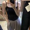 Sutiã Estilo Camisola Americana para Mulheres, Traje de Verão, Estilo Puro Desejo com Bojos, Top para Usar por Baixo, Atacado de Comércio Exterior