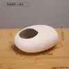 Vaso Hidropônico Cerâmico Irregular Criativo Design Moderno Minimalista para Decoração de Casa Formato de Ovo para Cultivar Plantas Verdes