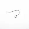 100 Piezas/Paquete Ganchos Planos para Oreja de Acero Inoxidable Accesorios para Pendientes