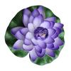 Flor de lótus artificial de 18 cm, folha de lótus, nenúfar, decoração de superfície de água, adereço de performance no atacado, vendas diretas da fábrica.