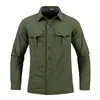 Camisa de Manga Larga de Secado Rápido Transfronteriza de Aliexpress, Camisa Anti-quemaduras con Sensación de Hielo, Estilo Delgado para Exteriores de Primavera y Verano para Hombre, Ropa de Trabajo de Talla Grande