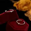 Anillo de Cuatro Flores Jade Hongsen, Diseño Exquisito y Sencillo de Gama Alta, Moderno y Lujoso, Anillo Versátil para el Dedo Índice, Venta Directa del Fabricante