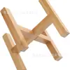 Soporte de Maceta de Madera en Stock, Soporte de Flores de Cuatro Patas de Pie, Soporte de Flores de Bambú con Forma de Cruz para Macetas de Suculentas, Soporte de Flores para Decoración del Hogar