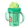 Vaso entrenador de PP para bebé con asa, diseño anticaídas y a prueba de fugas, con marcas para medir agua y leche, adecuado para bebés de 6 meses en adelante
