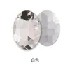Accesorio para el Cabello de Vidrio de Cristal con Forma Ovalada y Respaldo Puntiagudo, Pedrería, Accesorio de Decoración para Vestido de Novia, Pedrería Irregular Ovalada con Respaldo Puntiagudo