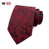 Suministro Listo del Fabricante 2025 Corbata Casual de Negocios para Hombre Poliéster Flor de Anacardo Patrón de Flor Paisley 18 Colores