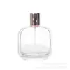 Botella de Vidrio Transparente para Perfumería Botella con Atomizador de Presión Botella Pequeña para Subenvasado Botella Pequeña de Muestra Portátil Botella con Atomizador de Tónico Cosmético Botella Vacía