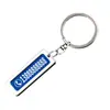 Llavero con placa de matrícula láser grabable con explosiones de ruido, placa de matrícula creativa de acero inoxidable, colgante antipérdida para coche, regalo