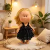 Ropa solo España Mia Potato Muñeca Ropa 24cm Muñeca Vestido de Ángel con Tiras de Plumas Blancas y Negras para Niña