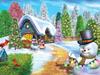 Pintura Diamante 5D Natal DIY Diamante Redondo Diamante Completo Natal Chapéu Vermelho Velho Natal Boneco de Neve Árvore de Natal Série Pintura Decorativa