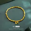 Pulseira Disco de Flor de Orquídea Sino Dourado Areia Flash Atacado Nova Pulseira Disco Dourado Quebrado Joker para Presente de Namorada