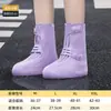Botas de lluvia para hombre al por mayor Cubrezapatos impermeables Botas de lluvia impermeables antideslizantes Botas de lluvia engrosadas resistentes al desgaste Zapatos de agua para niños Día lluvioso Mujeres