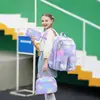 Nova Mochila Escolar Transfronteiriça para Meninas do Ensino Fundamental e Médio, Mochila Leve e Redutora de Carga, Conjunto de Três Peças para Estudantes, Mochila, Amazon