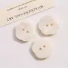 Botones de Resina de Forma Irregular con Dos Ojales Parches de Joyería Acrílica Accesorios para Pendientes y Llaveros DIY