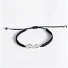 Pulsera de la Suerte con Símbolo Infinito Más Vendida Transfronteriza, Pulsera Tejida a Mano, Regalo de Amistad para Parejas y Mejores Amigos, Pulsera de Joyería