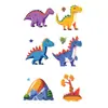 Adesivos de Tatuagem Luminosos Coloridos Floresta de Dinossauros À Prova d'Água e à Prova de Suor Longa Duração Desenho Animado Fofo Diversão Infantil Maquiagem de Braço Masculina e Feminina