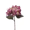Hortensia de un solo tallo en colores otoñales retro con fruto, flor artificial HD, adecuada para decoración del hogar, bodas y estudios.