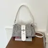 Bolso de hombro cruzado de nicho transfronterizo, bolso de axila, bolso tipo almohada, bolso de mano retro de gamuza, bolso cruzado para mujer