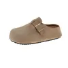 Mules Versátiles Retro de Suela Gruesa Cerrados para Mujer 2026 Otoño Nuevos Elegantes Suela Suave Cómodos Antideslizantes Zapatillas Birkenstock