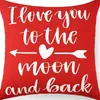 Funda de Almohada Corazón de Amor Estilo Nuevo Día de San Valentín Transfronteriza para Hogar, Sala de Estar, Coche, Boda, Funda de Cojín Amazon