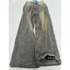 Jeans Vintage Lavado de Cintura Alta, Corte Amplo e Solto, Estilo Retro Solto, Modelador, Caimento Fluido, Controle de Barriga, Calça Wide Leg, Calça Longa para Mulheres