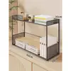 Prateleira de Armazenamento para Mesa, Estante de Mesa, Mesa de Dormitório, Organizador de Mesa de Escritório, Pequena Estante Multicamadas, Prateleira de Armazenamento em Camadas