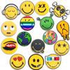 2025 nueva expresión cara sonriente zapatos flor corazón amor hebilla decorativa accesorios hebilla transfronteriza pequeño regalo accesorios para zapatos DIY