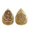 Latón Zodiaco Ocho Santo patrón Cinco Emperadores Dinero Cinabrio Calabaza Llavero Colgante Accesorios