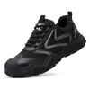 Zapatos de Seguridad Laboral Anti-Aplastamiento y Anti-Perforación para Hombre, Adecuados para Todas las Estaciones, Duraderos y Resistentes, Modernos, Suaves y Cómodos para Estar de Pie por Mucho Tiempo Sin Fatiga