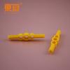Dhsg65138 Anillo de almohadilla amarilla, pino de doble poste con pino de doble poste octogonal con orificio grande, tecnología de poste, piezas de producción pequeñas