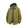 Sudadera con capucha holgada para exteriores, Otoño e Invierno, Tendencia, Soft Shell, Ropa de trabajo, Parte superior, Cortavientos, Impermeable, Cálida, Deportiva, Casual