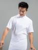 Ropa de Trabajo de Chef Verano Manga Corta Catering Cocina Pastelería Panadería Ropa de Chef Restaurante Hombres y Mujeres Estilo Fino Transpirable