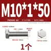 Tornillo Hexagonal Externo de Rosca Fina de Acero Inoxidable 304 M6M8M10M12M14M16M18M20*1/1.25/1.5