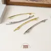 Horquilla de Aleación Texturizada Cepillada de Nicho para el Cabello Pinza de Resorte Accesorios para el Cabello Versátil Simple de Verano para la Parte Posterior de la Cabeza Cola de Caballo