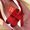 Calcetines Rojos para Mujeres en su Año Zodiacal, Calcetines Rojos Festivos Unisex de Media Pantorrilla, Estilo Ab, Calcetines de Algodón 3D Culturales Creativos que Promueven la Riqueza, Calcetines de Año Nuevo