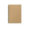 Cuaderno de Espiral Transfronterizo Amazon Tarjeta de Vaca Cartón Negro Página Interior en Blanco A5 Bloc de Notas para Estudiantes Listo para Stock de Oficina