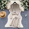 Atuendo de Estilo Elegante: Conjunto de Dos Piezas de Cárdigan y Falda Tejidos Fuertemente Bordados para Mujer, Traje Nuevo de Otoño 2026 para el Trabajo