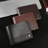 Nueva Cartera para Hombre, Cartera Corta para Hombre, Cartera Suave con Textura de Grano de Cuero, Moderna y Casual, Ranuras Múltiples para Tarjetas, Cartera Pequeña de Gran Capacidad