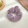 Anillo para el pelo de felpa grande para intestino grueso de otoño e invierno, banda elástica para el pelo de celebridad de internet coreana para mujer, cuerda para el pelo peluda de estilo invernal, diadema elegante