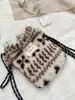 511132 Nova Bolsa Transversal de Pelúcia Retrô, Bolsa de Ombro para Passeio de Outono e Inverno, Bolsa Portátil para Celular, Bolsa para Armazenamento Diversos