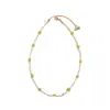 Amazon Transfronterizo Nuevo Collar de Perlas de Imitación de Vidrio Verde Collar Bohemio Retro Joyería para Mujeres