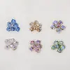 Nuevos productos semiacabados de joyería para uñas de diamante de pelo Súper Brillante Corazón Torcido Diamante rectangular bola de diamante hecha a mano Traje de diamantes para uñas de perla