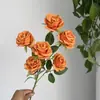 6 Rosas Pequenas para Decoração de Casamento, Flores Artificiais, Rosas Simuladas, Decoração de Casa, Flores Artificiais, Rosas Pequenas, Flores Simuladas