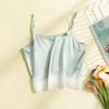 Tang Grace Sexy de Seda de Amora Feminino com Alça Fina e Tubo Leve Roupa Íntima de Seda Respirável