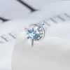 Nuevo Diseño de Estilo Ins para Nicho de Oreja Hensen de Zirconia Estrella Luna Uniseks Clavo para Cartílago
