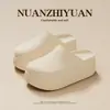 Pantuflas Cerradas para Mujer con Suelas Gruesas, que Aumentan la Altura, Impermeables para Exteriores de Verano, Zapatos de Cocinero, Zapatos de Enfermera Estilo Birkenstock, Medias Pantuflas sin Talón