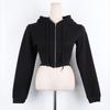 Estilo Nuevo Otoño e Invierno 2026 Chaqueta Corta Casual de Moda de Alta Gama con Forro de Polar Sudadera tipo Cárdigan con Cremallera Elegante para Mujer Moderna