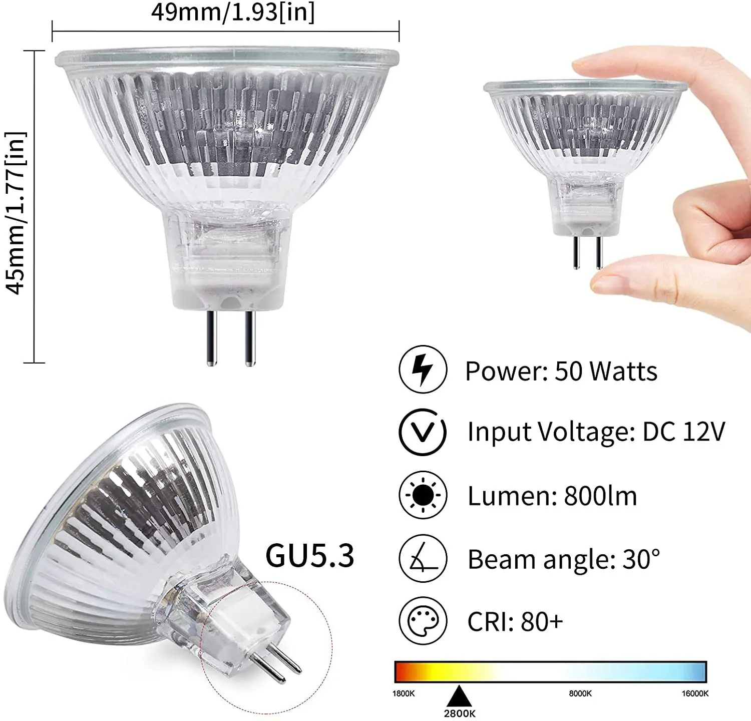 HAL MR16 12V GU5.3