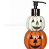 Botella de Cerámica Clásica de Calabaza para Rellenar Transfronteriza Baño Tipo Push Lujo Accesible Alto Valor Botella Push para Champú Loción